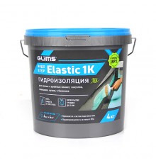 Гидроизоляция эластичная glims водоstop elastic 1k 4 кг