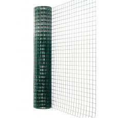  Сетка сварная с ПВХ покрытием 1,5х20 м ячейка 50х50 мм зеленая