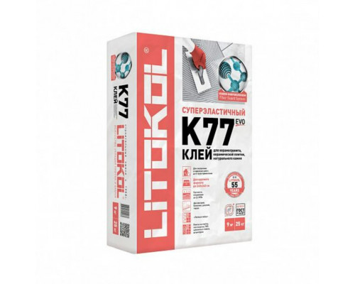 Купить Плиточный клей высокоэластичный LITOKOL SUPERFLEX K77 25 кг c доставкой