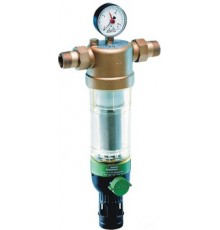 Фильтр тонкой очистки Honeywell FK06-1/2"-AA для холодной воды (с промывочным краном и редуктором давления) 100 мкм