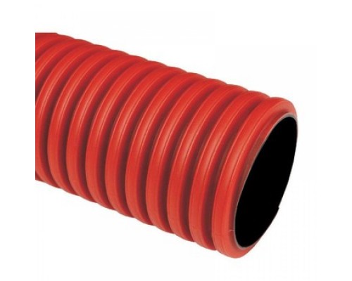 Гофротруба цветная ПВХ (красная), диаметр 25 мм
