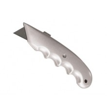 Нож строительный с трапециевидным лезвием и металлическим корпусом Santool