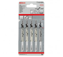 Пилки для лобзика по дереву длинные Bosch, 5 шт