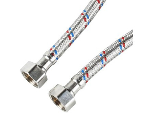 Купить Подводка для воды гибкая 1/2", гайка-гайка 60 см c доставкой