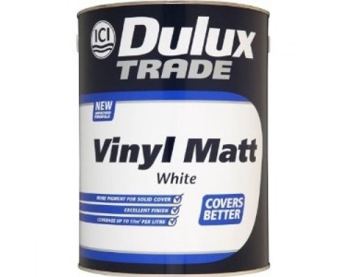 Краска интерьерная латексная Dulux Vinyl Matt (белая), 1 л
