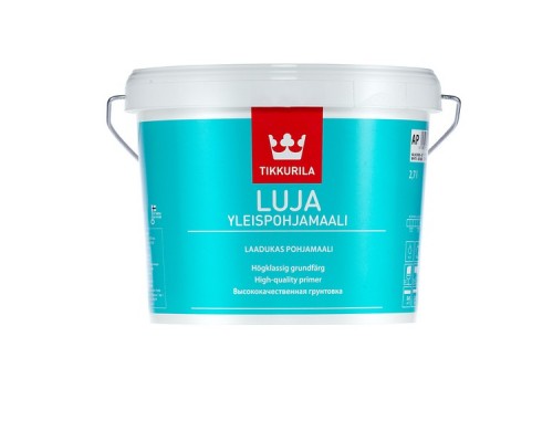 Краска интерьерная акрилатная для влажных помещений Tikkurila Луя 20 C (белая полуматовая под колеровку), 2,7 л