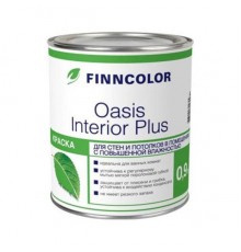 Краска интерьерная водно-дисперсионная Finncolor Oasis Interior Plus (белая), 0,9 л