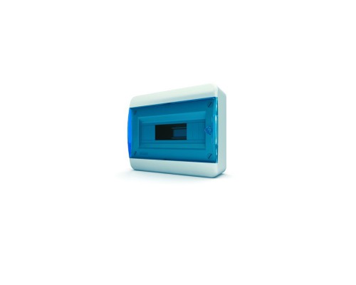Щит навесной TEKFOR 12 модулей IP41, прозрачная синяя дверца
