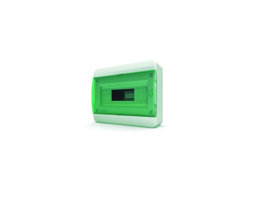 Щит навесной TEKFOR 12 модулей IP41, прозрачная зеленая дверца