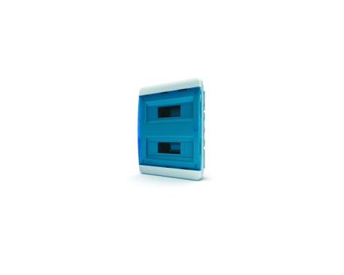 Щит встраиваемый TEKFOR 24 модуля IP41, прозрачная синяя дверца