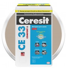 Затирка цементная для узких швов Ceresit СЕ33 Comfort багамы бежевая 25 кг