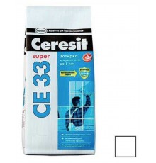 Затирка Ceresit СЕ 33 Super 01 (белая), 5 кг
