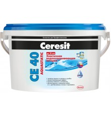 Затирка водоотталкивающая Ceresit CE40 Aquastatic 16 (графит), 2 кг