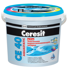 Затирка водоотталкивающая Ceresit CE40 Aquastatic 90 (фиалка), 2 кг