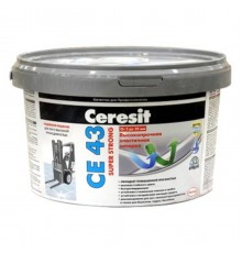 Затирка водоотталкивающая Ceresit CE43 Super strong 02 (дымчато-белая), 25 кг