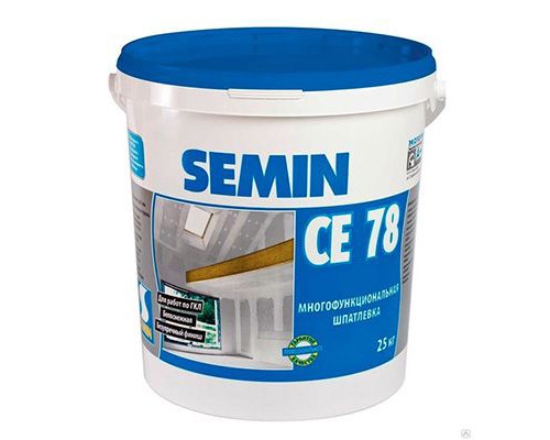 Шпатлевка универсальная Semin CE 78 (синяя крышка) 25 кг